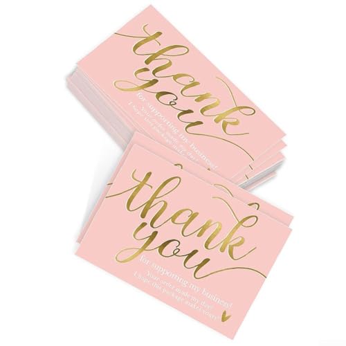 50 Business-Dankeskarten für Kleinunternehmen, Kundensupport mit 5 x 9 cm großen Papierkarten, entworfen zum Schreiben von Nachrichten 50 Business-Dankeskarten für Kleinunternehmen, Kundensupport mit 5 x 9 cm großen Papierkarten, entworfen zum Schreiben von Nachrichten von CWOQOCW