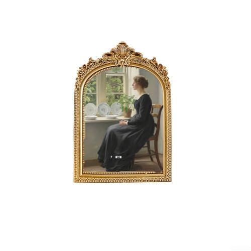 CWOQOCW Handgefertigter Vintage-Bilderrahmen, Kunstharz, Fotogalerie mit Staffelei-Ständer und Haken zum Aufhängen, goldfarben, 17,8 cm CWOQOCW Handgefertigter Vintage-Bilderrahmen, Kunstharz, Fotogalerie mit Staffelei-Ständer und Haken zum Aufhängen, goldfarben, 17,8 cm von CWOQOCW