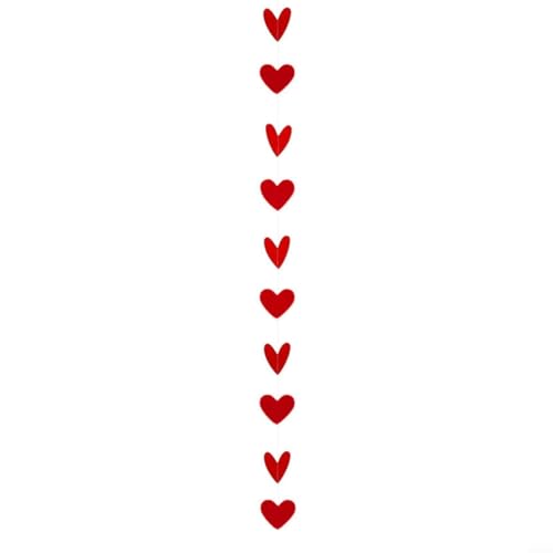 CWOQOCW Seidenpapier rosa und rotes Herz-Konfetti für Valentinstag, Party-Dekoration, Liebesherz Streusel für romantische Tischdekorationen (rot) von CWOQOCW