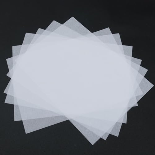 CWOQOCW Transferpapier, Transparentpapier, 18 x 26 cm, Weiß, durchscheinendes Transparentpapier zum Skizzieren, Zeichnen, Animation, Strumpffüller, Weiß, 300 Stück von CWOQOCW