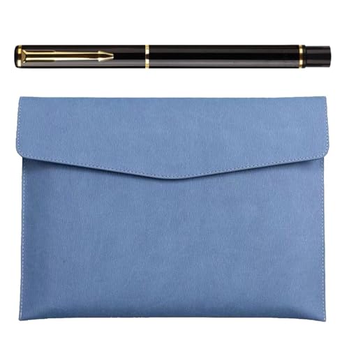 1 Aktentasche Und 1 Unterschriftenstift, Aufbewahrungstasche Mit Großem Fassungsvermögen, Ordnertasche, Geschäftsdokumententasche, Wasserdichte Dokumententasche Aus Leder, Bürobedarf 1 Aktentasche Und 1 Unterschriftenstift, Aufbewahrungstasche Mit Großem Fassungsvermögen, Ordnertasche, Geschäftsdokumententasche, Wasserdichte Dokumententasche Aus Leder, Bürobedarf von CWPFVQA