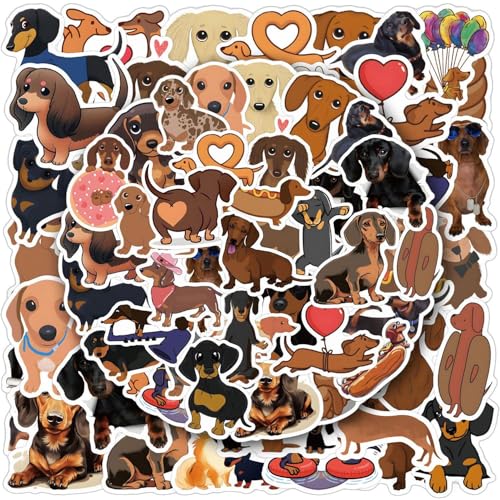 120 Dackelaufkleber, Fotoaufkleber Für Hunde, Cartoon-Graffitiaufkleber, Niedliche Tieraufkleber, Aufklebergeschenke Für Hundeliebhaber, Dekorative Etiketten 120 Dackelaufkleber, Fotoaufkleber Für Hunde, Cartoon-Graffitiaufkleber, Niedliche Tieraufkleber, Aufklebergeschenke Für Hundeliebhaber, Dekorative Etiketten von CWPFVQA