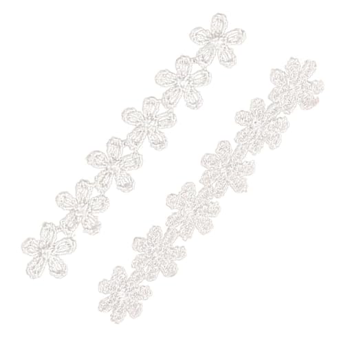 2 Rollen Spitzenband, Blumenband, Dekoratives Bordürenband, Stickspitze, Diy-Bekleidungszubehör Zum Basteln, Nähen Und Dekorieren 2 Rollen Spitzenband, Blumenband, Dekoratives Bordürenband, Stickspitze, Diy-Bekleidungszubehör Zum Basteln, Nähen Und Dekorieren von CWPFVQA