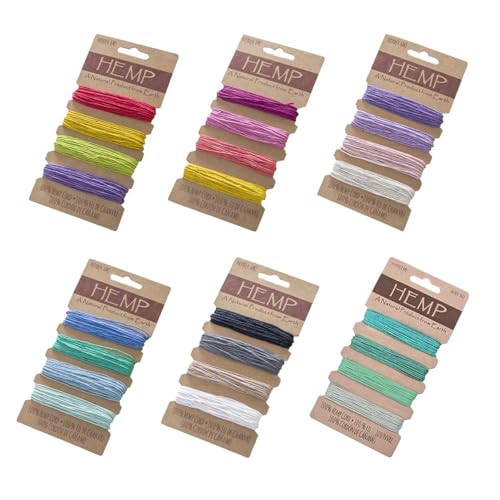 24 Stück Buntes Hanfseil, DIY-Geflochtene Schmuckmaterialien, Multifunktionales Geflochtenes Seil, Geflochtenes Seil Zum Basteln, Anhängern Und Taschen Verwendet Werden 24 Stück Buntes Hanfseil, DIY-Geflochtene Schmuckmaterialien, Multifunktionales Geflochtenes Seil, Geflochtenes Seil Zum Basteln, Anhängern Und Taschen Verwendet Werden von CWPFVQA