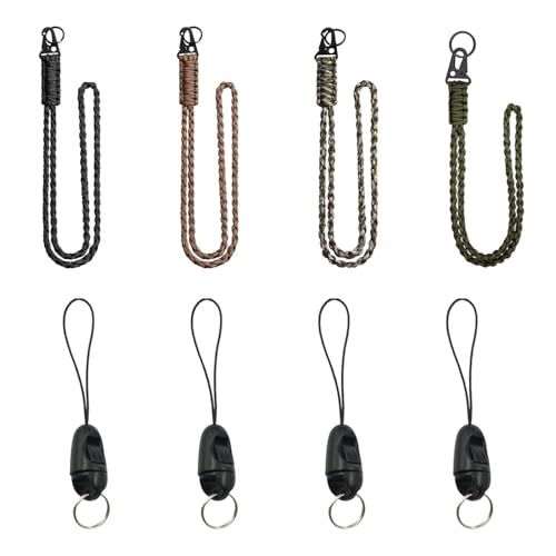 4 Stück Geflochtenes Paracord-Lanyard, 4 Stück Abnehmbare Druckknöpfe, Lanyard-Schlüsselanhänger, Halskette-Lanyard-Schnalle, Spielzeuganhänger-Zubehör, Schlüssel-Telefon-Lanyard 4 Stück Geflochtenes Paracord-Lanyard, 4 Stück Abnehmbare Druckknöpfe, Lanyard-Schlüsselanhänger, Halskette-Lanyard-Schnalle, Spielzeuganhänger-Zubehör, Schlüssel-Telefon-Lanyard von CWPFVQA