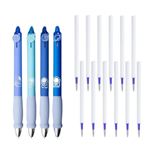 4 Stück Löschbare Gelstifte Und 12 Stück Nachfüllungen, 0,5 Mm Druck-Gelstifte, Löschbare Kugelschreiber, Kinder-Kugelschreiber, Süßes Briefpapier, Studentenbedarf 4 Stück Löschbare Gelstifte Und 12 Stück Nachfüllungen, 0,5 Mm Druck-Gelstifte, Löschbare Kugelschreiber, Kinder-Kugelschreiber, Süßes Briefpapier, Studentenbedarf von CWPFVQA