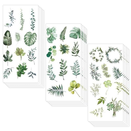 CWPFVQA 18 Grüne Blattaufkleber, Grüne Pflanzenaufkleber, Gästebuchaufkleber, Scrapbookaufkleber, Fotoalbummaterialaufkleber, DIY Dekorative Aufkleber CWPFVQA 18 Grüne Blattaufkleber, Grüne Pflanzenaufkleber, Gästebuchaufkleber, Scrapbookaufkleber, Fotoalbummaterialaufkleber, DIY Dekorative Aufkleber von CWPFVQA