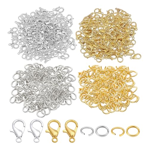 CWPFVQA 400 Stück Galvanisierte Karabinerverschlüsse, 400 Stück Mini-Kettenschnallen, Schmuck-Gliederschnallen, Offene Mini-Schnallen, Halskettenschnallen, DIY-Schmuckherstellungsschnallen CWPFVQA 400 Stück Galvanisierte Karabinerverschlüsse, 400 Stück Mini-Kettenschnallen, Schmuck-Gliederschnallen, Offene Mini-Schnallen, Halskettenschnallen, DIY-Schmuckherstellungsschnallen von CWPFVQA