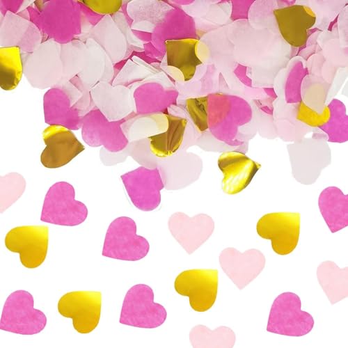 CWPFVQA 50 G Herzförmiges Konfetti, Herzförmige Deko-Pailletten, Rosa Kuchen-Ballon-Konfetti, Geburtstags-Tischdekoration, Hochzeits- Und Junggesellenabschied-Dekoration Konfetti CWPFVQA 50 G Herzförmiges Konfetti, Herzförmige Deko-Pailletten, Rosa Kuchen-Ballon-Konfetti, Geburtstags-Tischdekoration, Hochzeits- Und Junggesellenabschied-Dekoration Konfetti von CWPFVQA