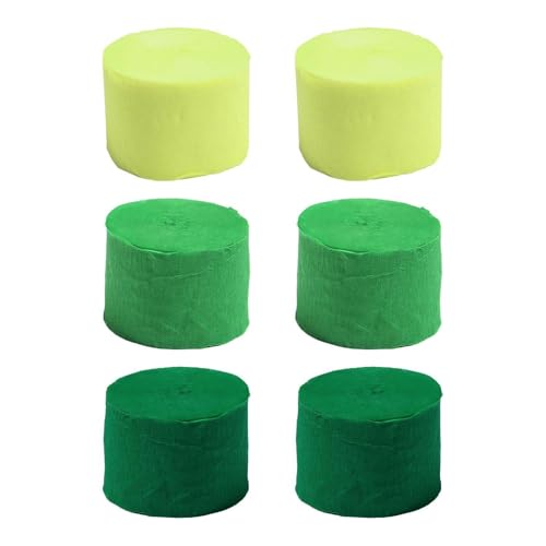 CWPFVQA 6 Rollen Krepppapier, Buntes Krepppapier, Spitzenbänder, Hochzeitsdekorationen, Partydekorationen CWPFVQA 6 Rollen Krepppapier, Buntes Krepppapier, Spitzenbänder, Hochzeitsdekorationen, Partydekorationen von CWPFVQA