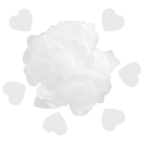 CWPFVQA 80 G Weißes Herz-Konfetti, Tischdeko-Konfetti, Kuchen-Ballon-Konfetti, Geeignet Für Hochzeiten, Junggesellenabschiede, Dekorationen Und Feiern CWPFVQA 80 G Weißes Herz-Konfetti, Tischdeko-Konfetti, Kuchen-Ballon-Konfetti, Geeignet Für Hochzeiten, Junggesellenabschiede, Dekorationen Und Feiern von CWPFVQA