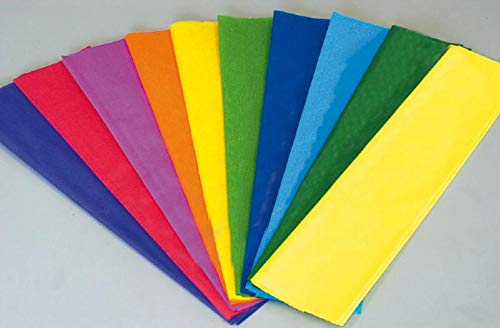 Seidenpapier 50 x 70 cm, 20 Blatt in 10 leuchtenden Farben von CWR