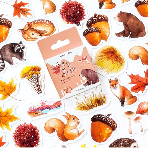 46pcs Herbst Thema Aufkleber, Herbst Blätter Tiere Ahornblatt Pilz Aufkleber für Herbstdekorationen Scrapbooking Dekorieren Verschiedene Artikel Wasserdicht Herbst Quadrat Aufkleber 46pcs Herbst Thema Aufkleber, Herbst Blätter Tiere Ahornblatt Pilz Aufkleber für Herbstdekorationen Scrapbooking Dekorieren Verschiedene Artikel Wasserdicht Herbst Quadrat Aufkleber von CWWYQ