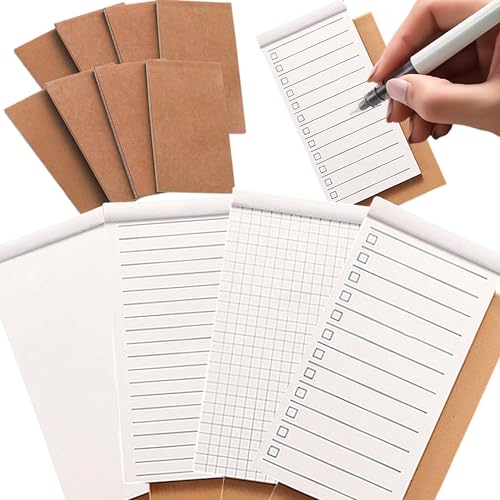 CXAFQ 8 Tragbare Notizblöcke, Kleines Taschen-Notizbuch Mini-Notizblock-Set, Pu Leder Notizbuch, Jedes Buch Hat 50 Innenseiten, Notizen Machen Und Tragbares Notizbuch Für Büros Schulen Restaurants CXAFQ 8 Tragbare Notizblöcke, Kleines Taschen-Notizbuch Mini-Notizblock-Set, Pu Leder Notizbuch, Jedes Buch Hat 50 Innenseiten, Notizen Machen Und Tragbares Notizbuch Für Büros Schulen Restaurants von CXAFQ