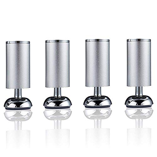 CXEGCCUF Aluminium-Möbelbeine/Möbelverstellfüße/DIY-Sofafüße/Mit kostenlosen Schrauben und Schutzfüßen/Ersatzbeine für Couchtisch, TV-Schrank, Badezimmerschrank (4er-Set) von CXEGCCUF