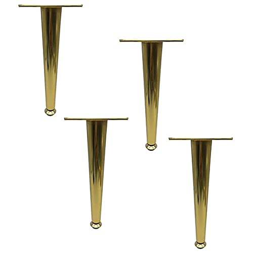 CXEGCCUF Goldfarbene Möbelbeine aus Edelstahl, 5/6/8/10 Zoll, Belastung 800 kg, Tischbeine, TV-Schrankfuß, europäische Sofa-Hardware-Stützbeine, DIY-Möbel-Ersatzbeine 6 Zoll von CXEGCCUF
