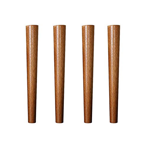 CXEGCCUF Möbelbeine, Massivholz-Möbelbeine, konische Tischbeine, Ersatz-TV-Schrankbeine, Standfüße, Betterhöhungen aus Holz, für Sofa, Couch, Ottomane, Kommode, mit Zubehör (Asche wo von CXEGCCUF