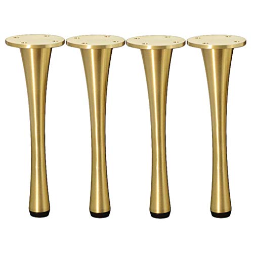 CXEGCCUF Möbelbeine, Schrankbeine, Badezimmerschrankbeine, Bettbeine, reines Kupfermessing, DIY-Ersatzfuß-Hardware-Zubehör, EIN Vierer-Set (20 cm) von CXEGCCUF