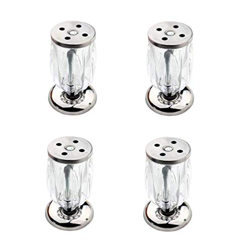CXEGCCUF Möbelbeine, Sofabeine, Möbelbeine aus Metall, Couchtischfüße, Erhöhter Schutz, Tischbeine, Stützfüße, 8-10 cm, Hardware, Bettzubehör, Fernsehtisch, Schrankbein, Vierteilig, Rot von CXEGCCUF