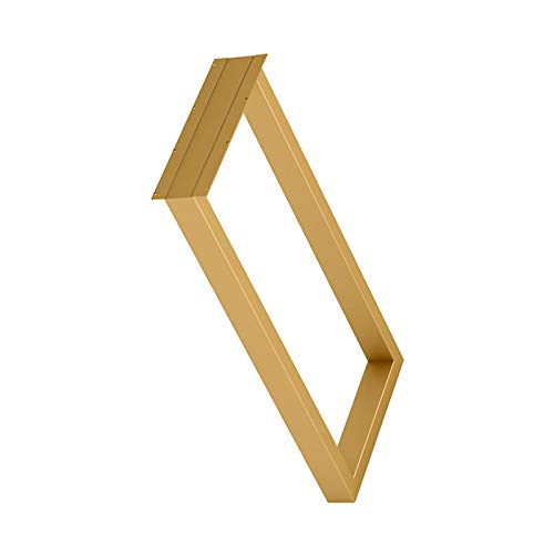 CXEGCCUF Möbelbeine, Tischfüße aus Metall, Stützbeine schwarz, verwendet für Sofa, Bett, Bar, Schreibtisch, Badezimmer, Starke Tragfähigkeit, rechteckige Schrankbeine, Gold, Silber, Gold, 3 von CXEGCCUF