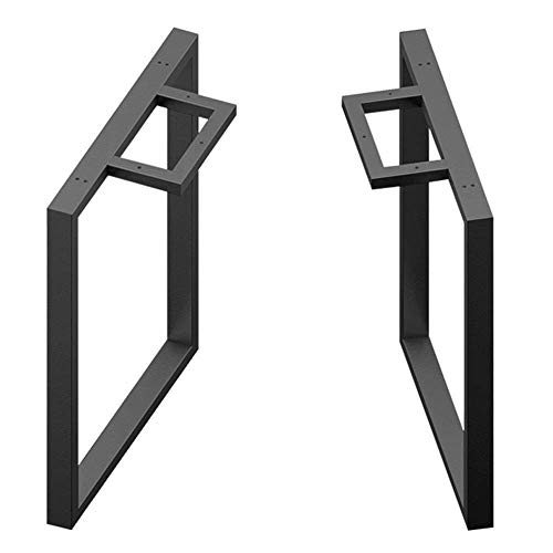 CXEGCCUF Möbelbeine, rechteckige Tischbeine, verstellbare Esstischbeine, Schreibtischbeine, robuste Stahlmöbelbeine, industriell modern, mit Schrauben, 2er-Set, schwarz, 40 cm von CXEGCCUF