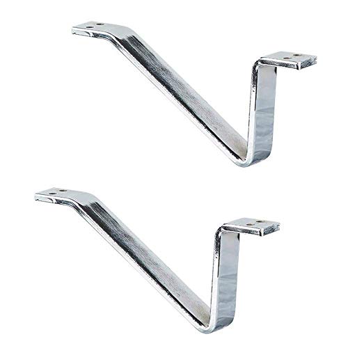 CXEGCCUF Möbelbeine, verchromte Liegebeine, Metallmöbelfüße, 12 cm Sofabeine, reparierbarer TV-Schrank, Couchtisch, Schrank, Werkbankbeine (4 Stück), Silber, 12 cm von CXEGCCUF