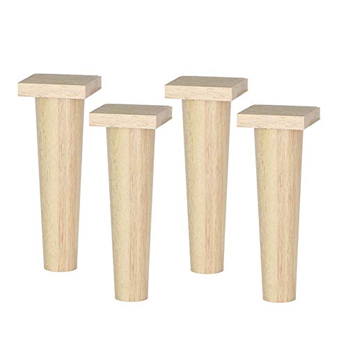 CXEGCCUF Sofabeine, Möbelbeine/-füße aus Holz, 4er-Set, Sofa, Bett, Ottomane, Fernsehschrank, Frisiertisch, Schreibtischzubehör, Verschiedene Höhen, Höhe, 24,5 cm von CXEGCCUF