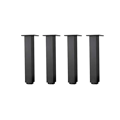 CXEGCCUF Sofabeine, Tischfüße, Möbelbeine, Stützfüße aus Aluminiumlegierung, für Betten, Schreibtische, Stühle, höhenverstellbar, rutschfest, verschleißfest, Schrankbeine, weiß, schwarz, ve von CXEGCCUF