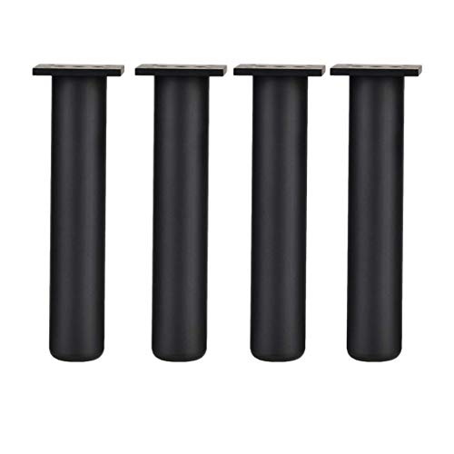 CXEGCCUF Vier Möbelbeine, Schrankbeine, Tischbeine aus Metall, Sofabeine, Bettbeine, DIY-Ersatzfüße, Hardware, Schwarz (12 cm) von CXEGCCUF