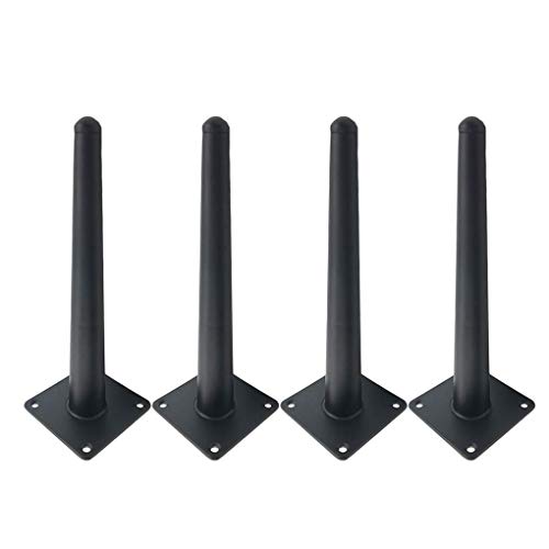 CXEGCCUF Vier Möbelbeine, Schrankbeine, Tischbeine aus Metall, Sofabeine, Bettbeine, DIY-Ersatzfüße, Hardware, Schwarz (25 cm) von CXEGCCUF