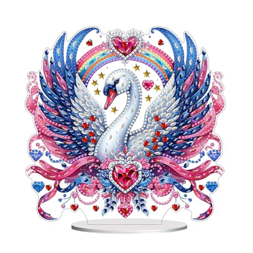 CXINLky DIY Diamond Art Painting Tisch Deko, Diamant Art Tier Tischdeko Ornamente Geschenke Handgemachte Dekorative Diamant mit einseitiger Spitze-06-Schwan CXINLky DIY Diamond Art Painting Tisch Deko, Diamant Art Tier Tischdeko Ornamente Geschenke Handgemachte Dekorative Diamant mit einseitiger Spitze-06-Schwan von CXINLky