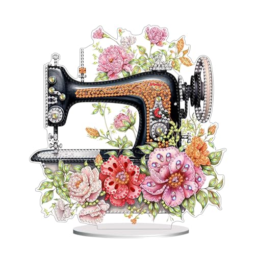 CXINLky DIY Diamond Art Painting Tisch Deko, Diamant Art Tier Tischdeko Ornamente Geschenke Handgemachte Dekorative Diamant mit einseitiger Spitze-10-Nähmaschine von CXINLky