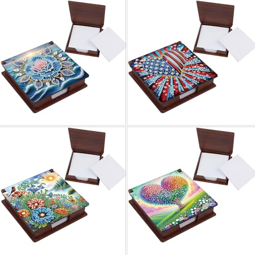 CXINLky DIY Diamond Art Painting Zettelbox aus Holz, Diamond Art Zettelkasten mit 160 Blatt weiss, Notizzettel Box, Zettelkasten 12x8x6cm-4 Stuck-C CXINLky DIY Diamond Art Painting Zettelbox aus Holz, Diamond Art Zettelkasten mit 160 Blatt weiss, Notizzettel Box, Zettelkasten 12x8x6cm-4 Stuck-C von CXINLky