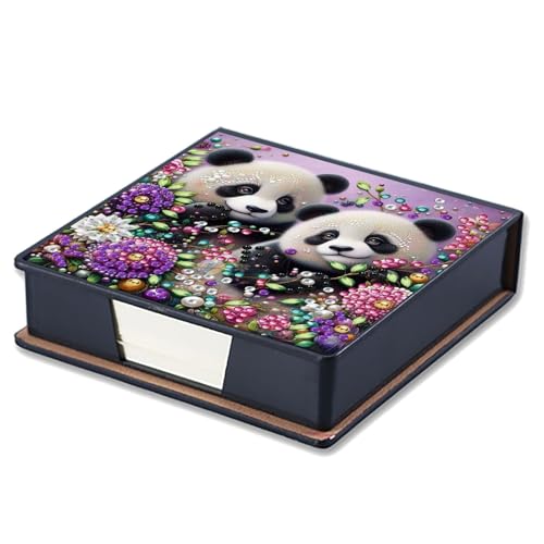 CXINLky DIY Diamond Art Painting Zettelbox aus Leder, Diamond Art Zettelkasten mit 160 Blatt weiss, Notizzettel Box, Zettelkasten-12-Panda CXINLky DIY Diamond Art Painting Zettelbox aus Leder, Diamond Art Zettelkasten mit 160 Blatt weiss, Notizzettel Box, Zettelkasten-12-Panda von CXINLky
