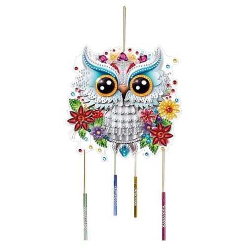 CXINLky DIY Diamond Painting Anhänger mit Kette, DIY Diamond Painting Windspiel, Kreatives 5D Diamond Malerei Wandbehang Kits Windspiel-Anhänger für Fenster, Garten, Hof-02-Eule CXINLky DIY Diamond Painting Anhänger mit Kette, DIY Diamond Painting Windspiel, Kreatives 5D Diamond Malerei Wandbehang Kits Windspiel-Anhänger für Fenster, Garten, Hof-02-Eule von CXINLky