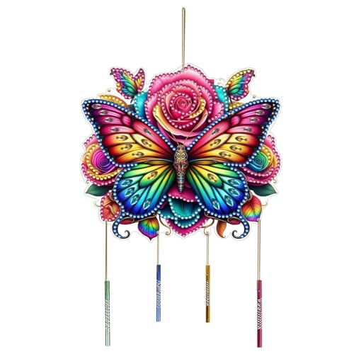 CXINLky DIY Diamond Painting Anhänger mit Kette, DIY Diamond Painting Windspiel, Kreatives 5D Diamond Malerei Wandbehang Kits Windspiel-Anhänger für Fenster, Garten, Hof-24-Schmetterling CXINLky DIY Diamond Painting Anhänger mit Kette, DIY Diamond Painting Windspiel, Kreatives 5D Diamond Malerei Wandbehang Kits Windspiel-Anhänger für Fenster, Garten, Hof-24-Schmetterling von CXINLky