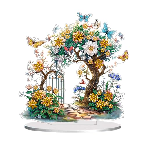 CXINLky DIY Diamond Painting Blumen Tisch Deko, 5D Diamant Painting Blumen Tischdeko, Diamant Malerei Stehend Kunst Set für Anfänger Hausgeschenk Deko-02-Blumenbaum CXINLky DIY Diamond Painting Blumen Tisch Deko, 5D Diamant Painting Blumen Tischdeko, Diamant Malerei Stehend Kunst Set für Anfänger Hausgeschenk Deko-02-Blumenbaum von CXINLky