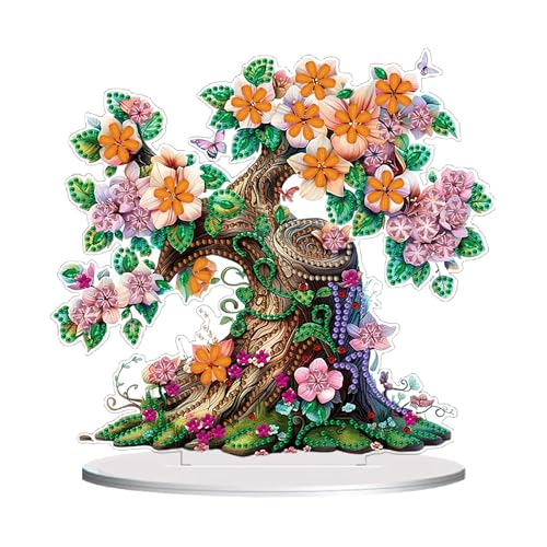 CXINLky DIY Diamond Painting Blumen Tisch Deko, 5D Diamant Painting Blumen Tischdeko, Diamant Malerei Stehend Kunst Set für Anfänger Hausgeschenk Deko-04-Blumenbaum CXINLky DIY Diamond Painting Blumen Tisch Deko, 5D Diamant Painting Blumen Tischdeko, Diamant Malerei Stehend Kunst Set für Anfänger Hausgeschenk Deko-04-Blumenbaum von CXINLky