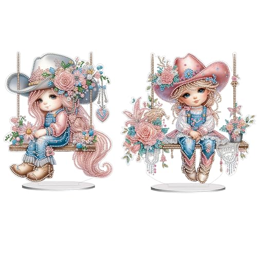 CXINLky DIY Diamond Painting Tier Tisch Deko, 5D Diamant Painting Tier Tischdeko, Kreativ Diamant Malerei Stehend Kunst Set für Anfänger Hausgeschenk Deko-2 Stuck-B CXINLky DIY Diamond Painting Tier Tisch Deko, 5D Diamant Painting Tier Tischdeko, Kreativ Diamant Malerei Stehend Kunst Set für Anfänger Hausgeschenk Deko-2 Stuck-B von CXINLky