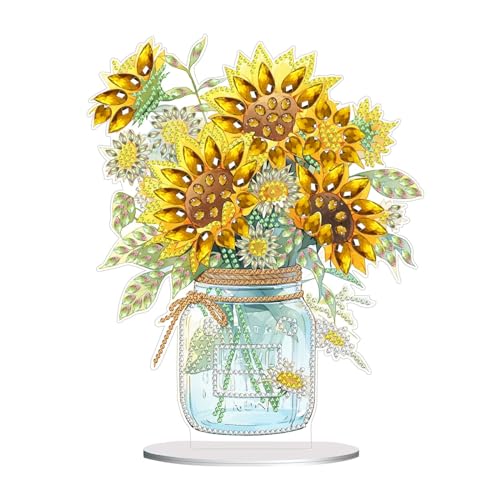 CXINLky DIY Diamond Painting Tisch Deko, 5D Diamant Painting Blumen Tischdeko, Diamant Malerei Stehend Kunst Set, Ornamente Geschenke für Zuhause,Büro Dekoration-14 CXINLky DIY Diamond Painting Tisch Deko, 5D Diamant Painting Blumen Tischdeko, Diamant Malerei Stehend Kunst Set, Ornamente Geschenke für Zuhause,Büro Dekoration-14 von CXINLky