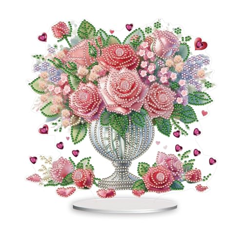CXINLky DIY Diamond Painting Tisch Deko, 5D Diamant Painting Blumen Tischdeko, Diamant Malerei Stehend Kunst Set, Ornamente Geschenke für Zuhause,Büro Dekoration-26 CXINLky DIY Diamond Painting Tisch Deko, 5D Diamant Painting Blumen Tischdeko, Diamant Malerei Stehend Kunst Set, Ornamente Geschenke für Zuhause,Büro Dekoration-26 von CXINLky