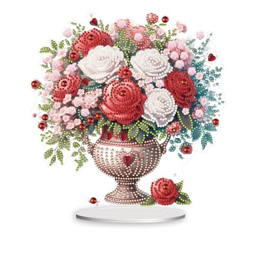 CXINLky DIY Diamond Painting Tisch Deko, 5D Diamant Painting Blumen Tischdeko, Diamant Malerei Stehend Kunst Set, Ornamente Geschenke für Zuhause,Büro Dekoration-28 CXINLky DIY Diamond Painting Tisch Deko, 5D Diamant Painting Blumen Tischdeko, Diamant Malerei Stehend Kunst Set, Ornamente Geschenke für Zuhause,Büro Dekoration-28 von CXINLky