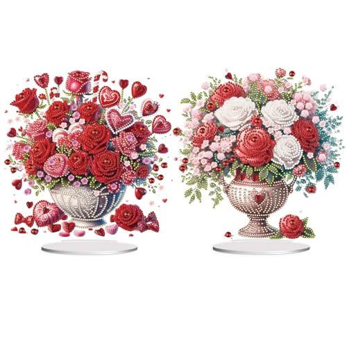 CXINLky DIY Diamond Painting Tisch Deko, 5D Diamant Painting Blumen Tischdeko, Diamant Malerei Stehend Kunst Set, Ornamente Geschenke für Zuhause,Büro Dekoration-30 CXINLky DIY Diamond Painting Tisch Deko, 5D Diamant Painting Blumen Tischdeko, Diamant Malerei Stehend Kunst Set, Ornamente Geschenke für Zuhause,Büro Dekoration-30 von CXINLky