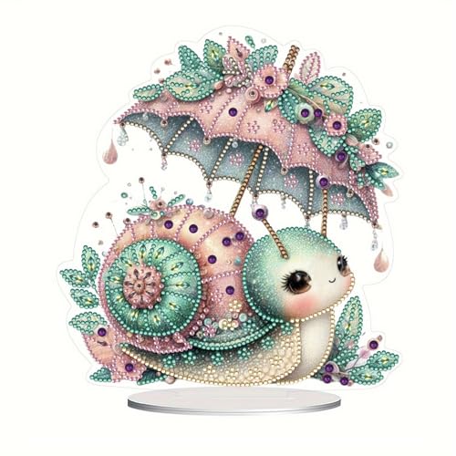 CXINLky DIY Diamond Painting Tisch Deko, 5D Diamant Painting Tischdeko, Diamant Malerei Stehend Kunst Set, Ornamente Geschenke Handgemachte Dekorative Ornamente-09-Schnecke CXINLky DIY Diamond Painting Tisch Deko, 5D Diamant Painting Tischdeko, Diamant Malerei Stehend Kunst Set, Ornamente Geschenke Handgemachte Dekorative Ornamente-09-Schnecke von CXINLky