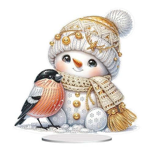 CXINLky DIY Diamond Painting Weihnachten Tisch Deko, 5D Diamant Painting Weihnachten Tischdeko, Diamant Malerei Stehend Kunst Set für Anfänger Hausgeschenk Deko-03-Schneemann CXINLky DIY Diamond Painting Weihnachten Tisch Deko, 5D Diamant Painting Weihnachten Tischdeko, Diamant Malerei Stehend Kunst Set für Anfänger Hausgeschenk Deko-03-Schneemann von CXINLky