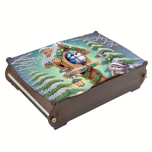CXINLky Diamond Art Painting Aufbewahrungsbox, Diamond Art Painting Große Kapazität Box, DIY Weihnachten Schmuckkästchen Aufbewahrungsbox Holz Organizer Geschenkbox-20-Vogelhaus CXINLky Diamond Art Painting Aufbewahrungsbox, Diamond Art Painting Große Kapazität Box, DIY Weihnachten Schmuckkästchen Aufbewahrungsbox Holz Organizer Geschenkbox-20-Vogelhaus von CXINLky