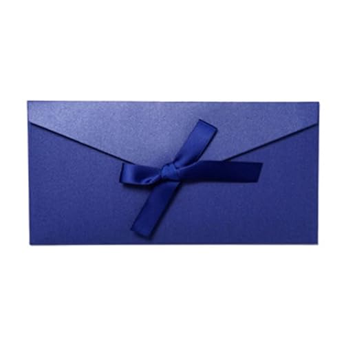 Einladungskarten Hochzeit 10 Stück Vintage schillernde Papierumschläge for Briefe, Versandtaschen-Set, Kraft-Briefumschläge for Hochzeitseinladungen, Geschenkpostkarten (Color : Long-blue) von CXJSHDP