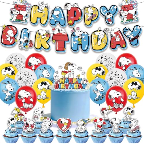 30 Stück Cartoon Welpe Party Dekoration Set Cartoon Hund Geburtstag Deko Einschließlich Happy Birthday Banner Cake Topper Cartoon Hund Latex Luftballons Geeignet für Kindergeburtstag 30 Stück Cartoon Welpe Party Dekoration Set Cartoon Hund Geburtstag Deko Einschließlich Happy Birthday Banner Cake Topper Cartoon Hund Latex Luftballons Geeignet für Kindergeburtstag von CXKPVFN