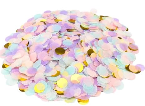 CXNXFD 50g Konfetti Pastell, Tischdeko Hochzeit,Luftschlangen Geburtstag,Streudeko Glitzer Bunt Groß Lila Gold ca. 6000 Stück CXNXFD 50g Konfetti Pastell, Tischdeko Hochzeit,Luftschlangen Geburtstag,Streudeko Glitzer Bunt Groß Lila Gold ca. 6000 Stück von CXNXFD