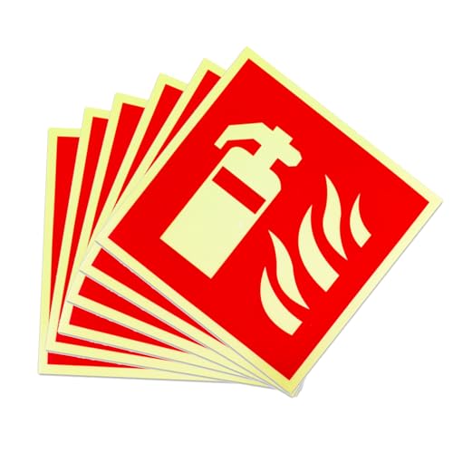 CXNXFD 6 Stück Schild Feuerlöscher,Feuerlöscher PVC Starker Kleber,Nachleuchtende Feuerlöscher-Schilder, Sicherheitsmarkierung Brandschutzzeichen Nach ISO für Haus Büro Baustelle und Auto CXNXFD 6 Stück Schild Feuerlöscher,Feuerlöscher PVC Starker Kleber,Nachleuchtende Feuerlöscher-Schilder, Sicherheitsmarkierung Brandschutzzeichen Nach ISO für Haus Büro Baustelle und Auto von CXNXFD